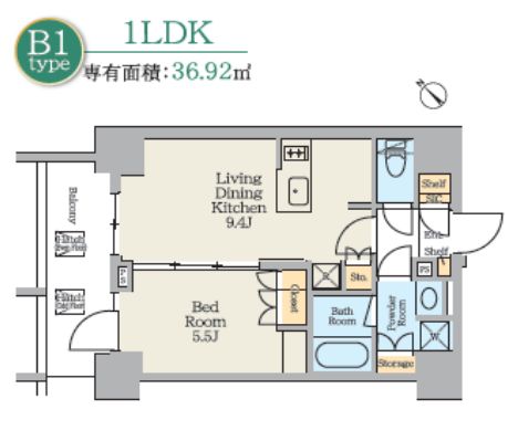1LDK